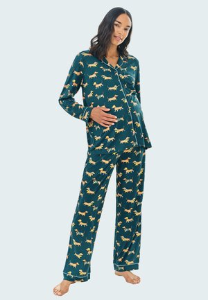 SAUSAGE DOG STROLL SET - Nattplagg set - teal