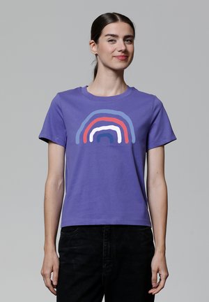 watapparel REGENBOGEN - T-shirt print - purple love