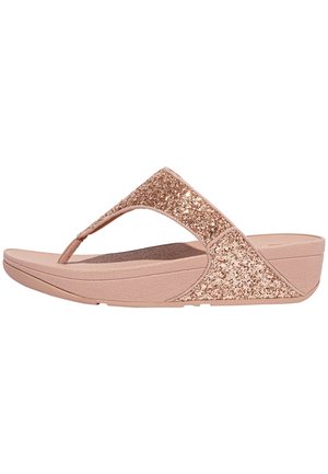 LULU GLITTER - Tåsandaler - rose gold