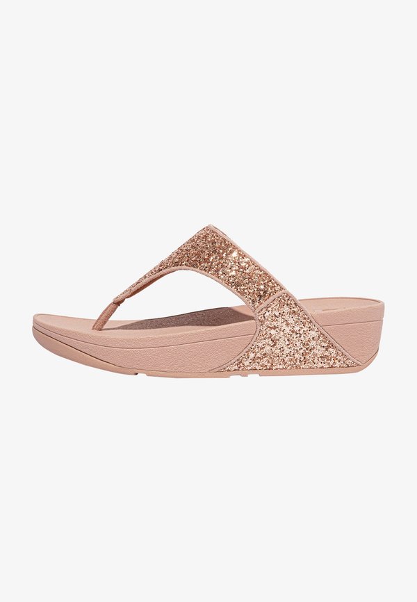 LULU GLITTER - T-bar sandals - rose gold