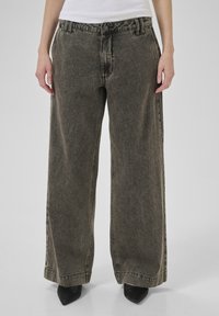 My Essential Wardrobe Flared Jeans - medium grey dirty wash