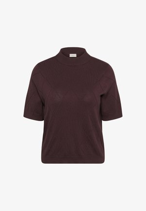 Kaffe Curve, KCLIZZY ARGYLE - T-shirt con stampa - fudge