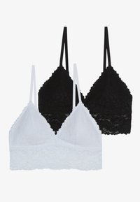 2 PACK - Háromszög melltartó - white/black