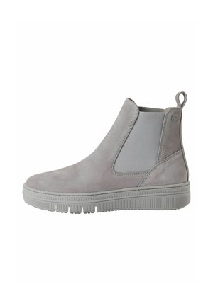 Platform ankle boots - light grey