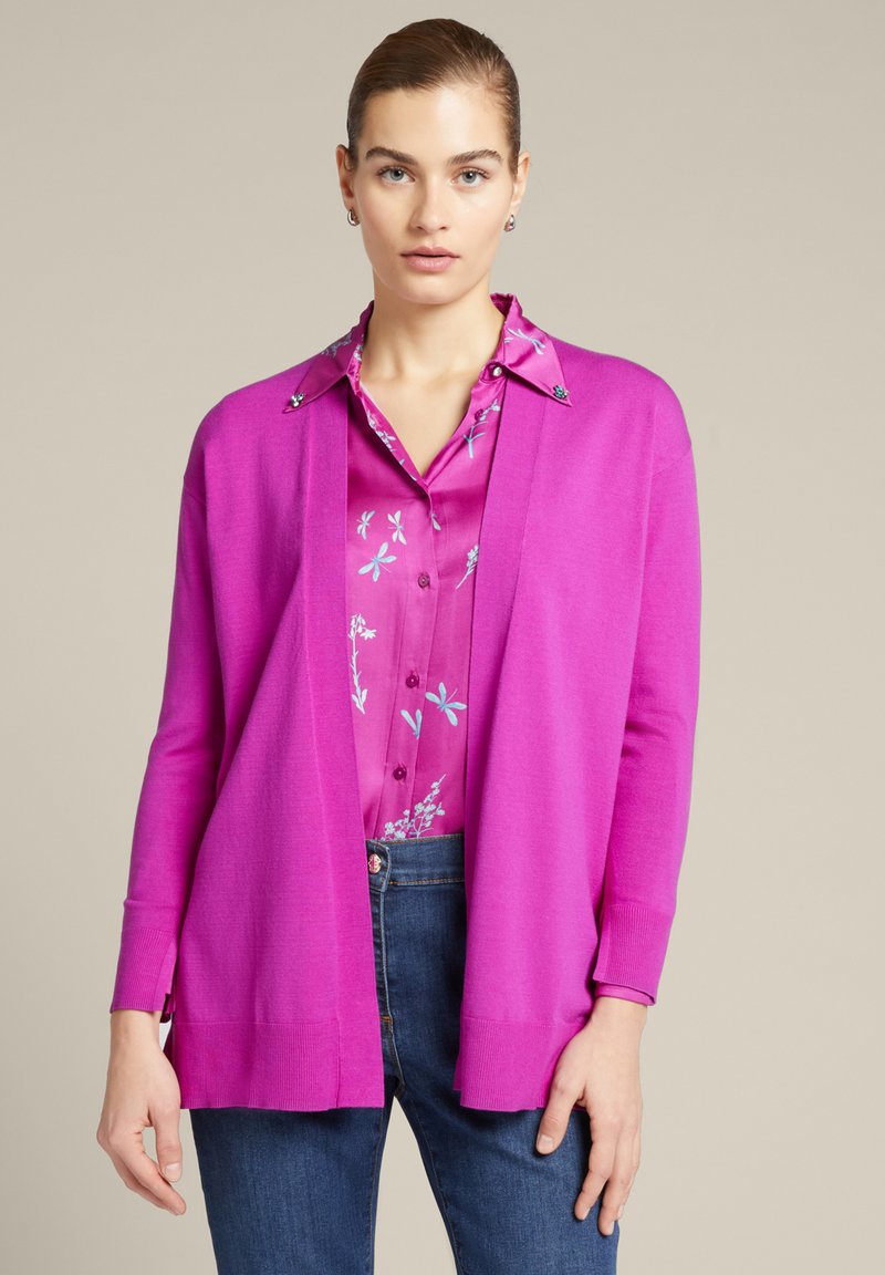 Elena Mirò APERTO DAVANTI - Cardigan - fucsia