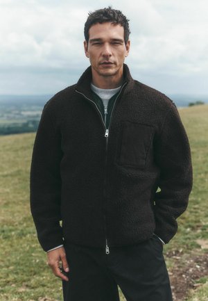 Next, BORG FULL ZIP THROUGH FLEECE - Fleece jacket - chocolate brown