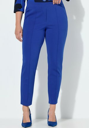 KONISCHES BEIN, BIESE, ELASTIKBUND - Stoffhose - blue