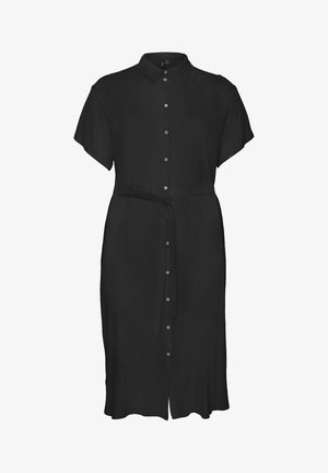 Vero Moda Curve VMBUMPY - Skjortekjole - black