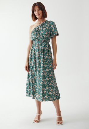 QUINCY  - Jurk - emerald ditsy floral