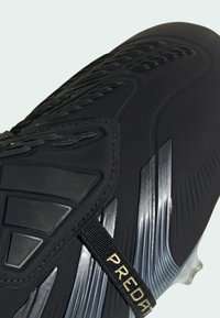 adidas Performance PREDATOR ELITE FT FG - Fotballsko til fast underlag - core black   carbon   gold metallic