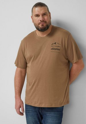 T-Shirt print - cognac