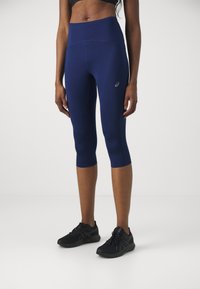 ASICS ROAD HIGH WAIST CAPRI - Pantaloncini 3/4 - blue expanse