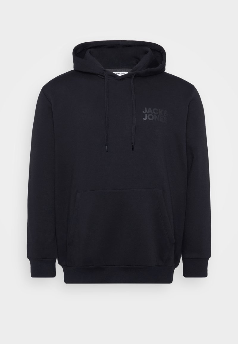 Jack & Jones Plus JJESTAR JJ Sweat Hood NOOS PLS, zwart, 7XL