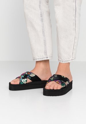 Pantolette flach - black