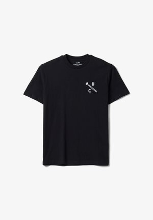 OVS, CREW NECK PRINTED T SHIRT - T-shirt print - black