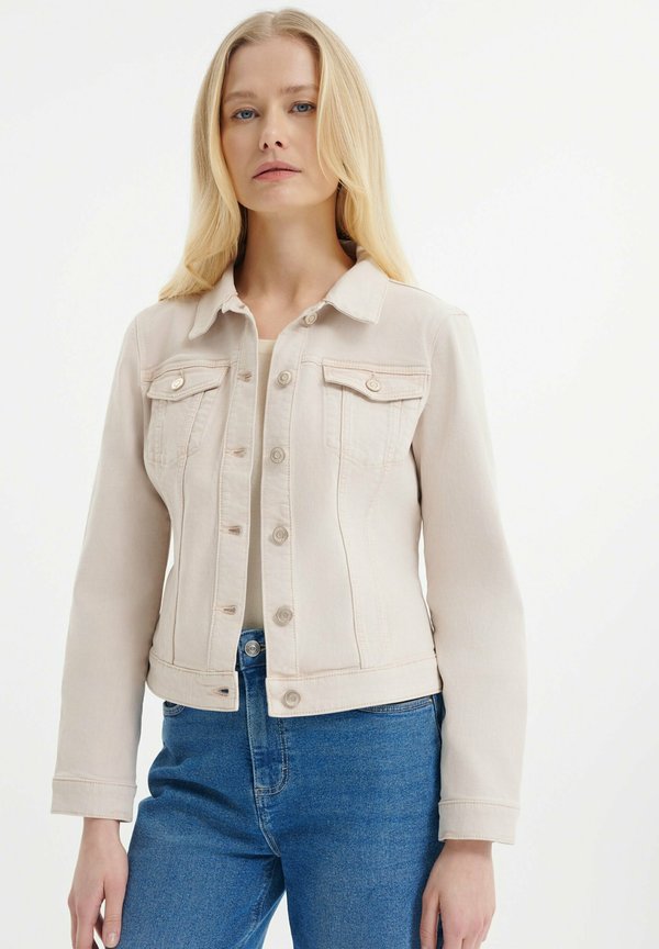 Jeansjacke - beige