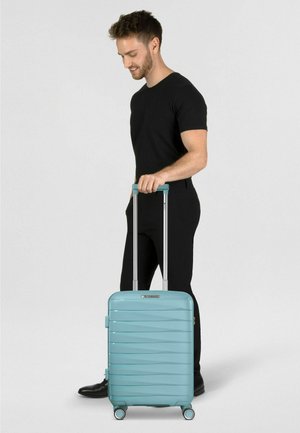 FRANKY, LONDON 4 ROLLEN KABINENTROLLEY S 55 CM MIT DEHNFALTE UNISEX - Kofferset - mint green