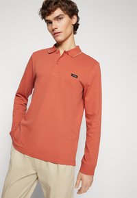 Calvin Klein STRETCH TIPPING - Topper langermet - copper sun