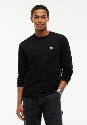 Tommy Jeans, BADGE TEE - Блуза с дълги ръкави - black