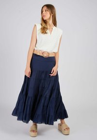 Derhy ACANTHE - Jupe longue - marine