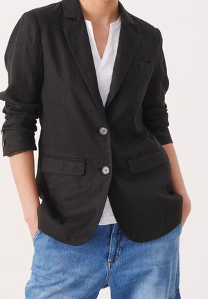 Halflange jas - black