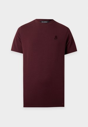 KARL LAGERFELD, CREWNECK - T-shirt basique - dark red