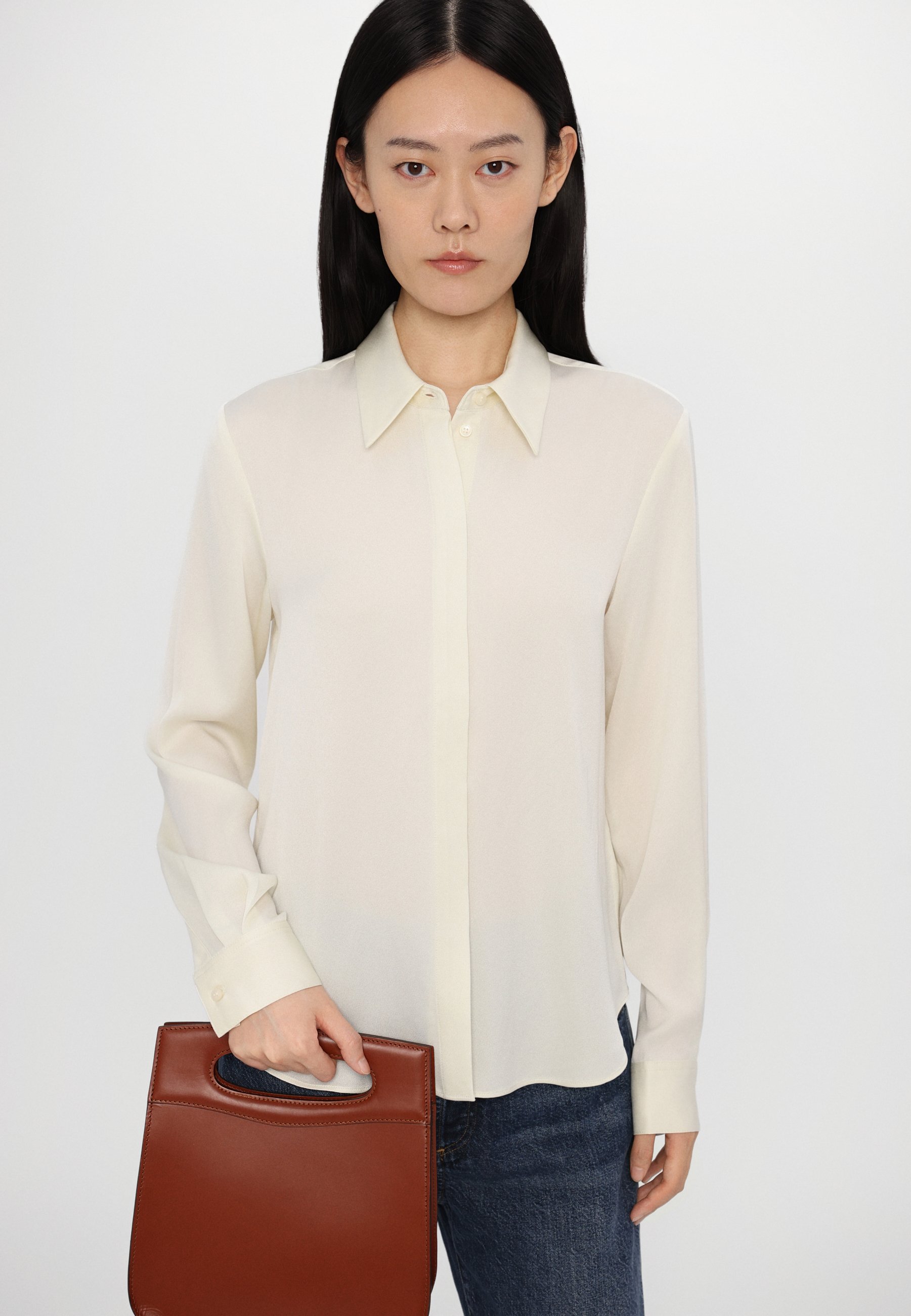 売れ筋商品|||タイガー オブ スウェーデン シャツ レディース トップス CELSA - Button-down blouse - ivory white Tiger of Sweden CELSA - Button-down blouse - ivory white
