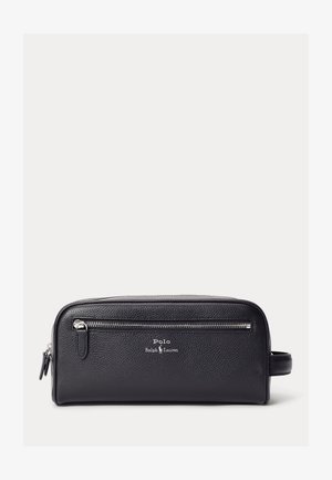 Polo Ralph Lauren PEBBLED LEATHER TRAVEL CASE UNISEX - Trousse - black