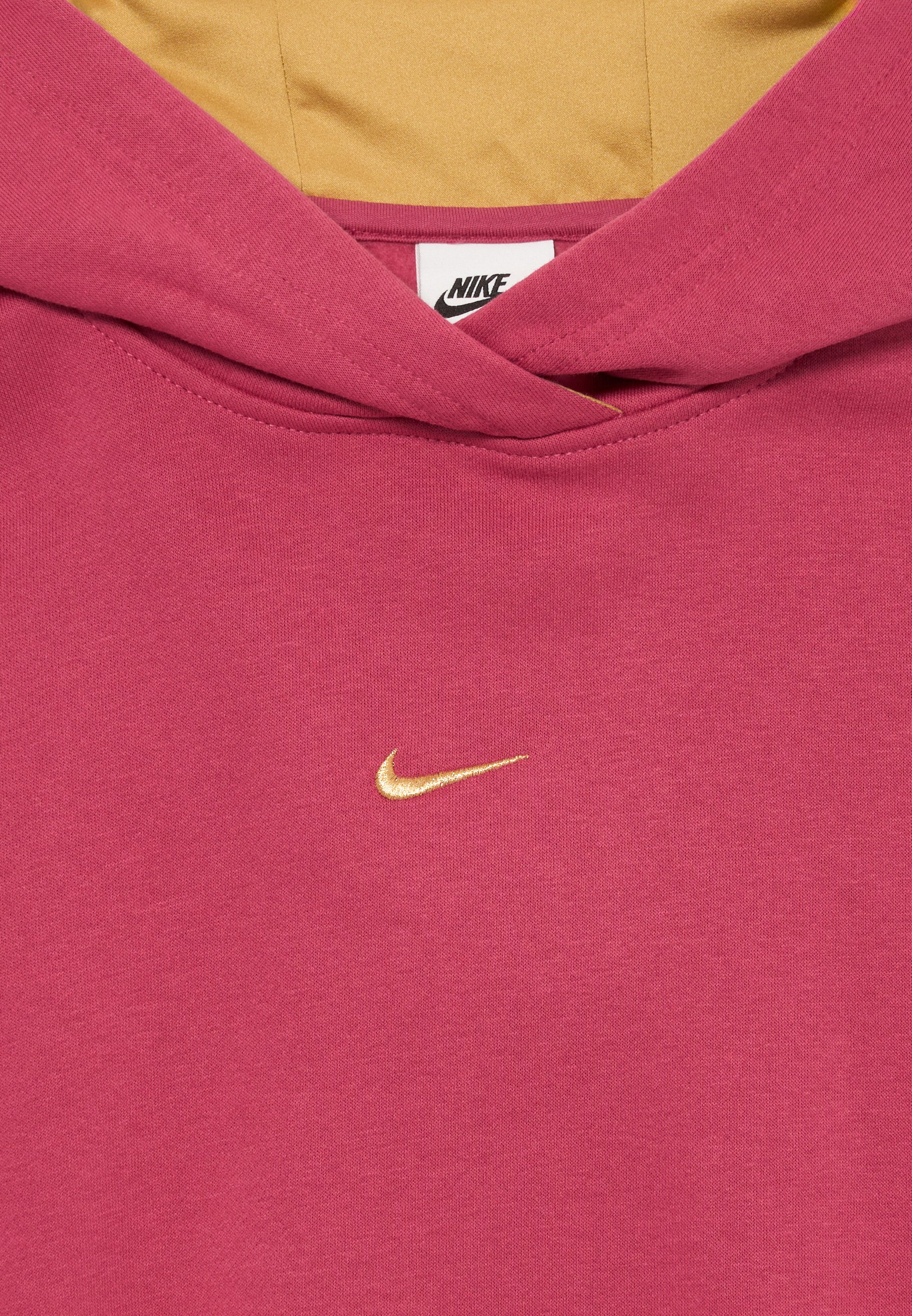 burgundy and gold nike hoodie