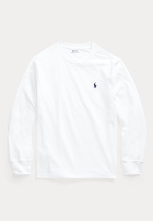 Polo Ralph Lauren COTTON JERSEY LONG SLEEVE TEE 7-14Y - Pitkähihainen paita - white