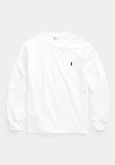 Polo Ralph Lauren COTTON JERSEY LONG SLEEVE TEE 7-14Y - Bluză cu mânecă lungă - white
