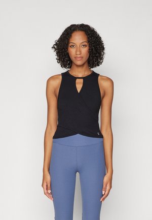 Sweaty Betty MINDFUL SEAMLESS WRAP TANK  - Topp - black
