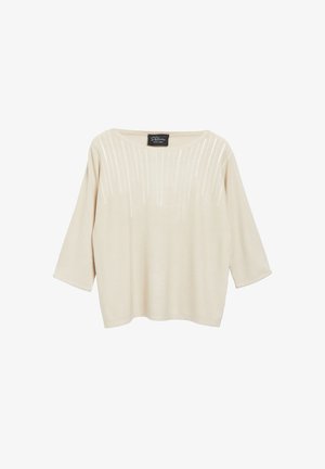 s.Oliver BLACK LABEL, STRICKPULLOVER - Trui - helles beige