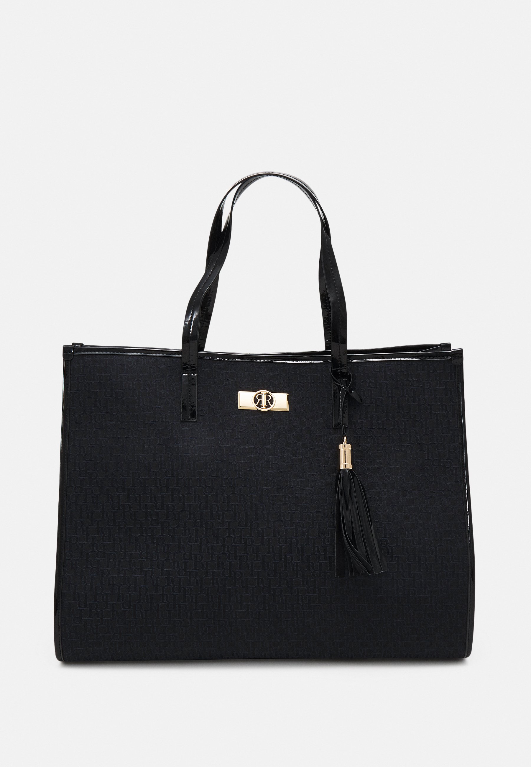 black square tote bag