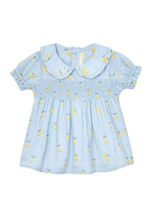 JoJo Maman Bébé LEMON FLORAL REGULAR FIT - Denné šaty - blue
