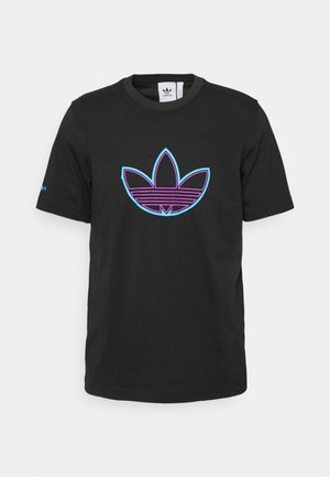 OUTLINE UNISEX - Print T-shirt - black