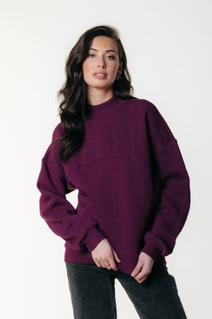 HIGH NECK - Sweatshirt - merlot red