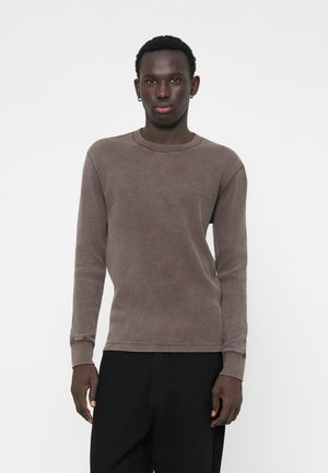 THERMAL CREW - Top s dlhým rukávom - brown