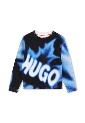 HUGO Kids PULLOVER - Svetrík - black