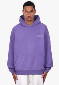Dropsize Hættetrøje - washed purple