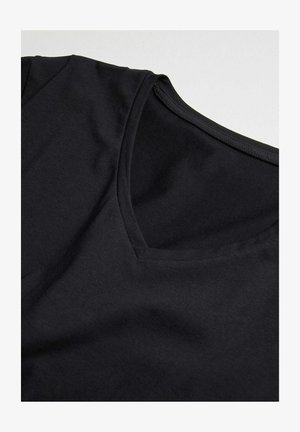 Ysabel Mora MANGA CORTA CUELLO PICO - Camiseta interior - black