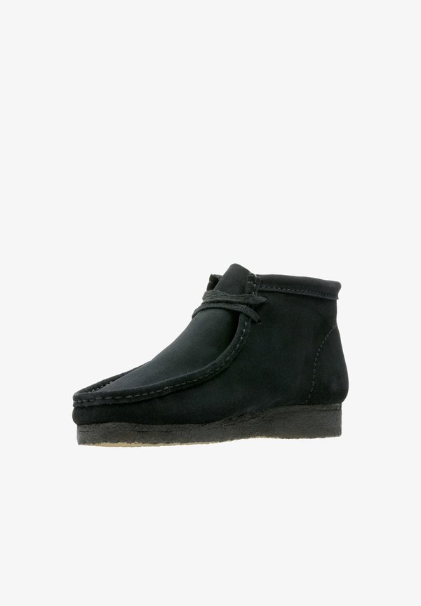 WALLABEE BOOT - Casual lace-ups - schwarzes veloursleder