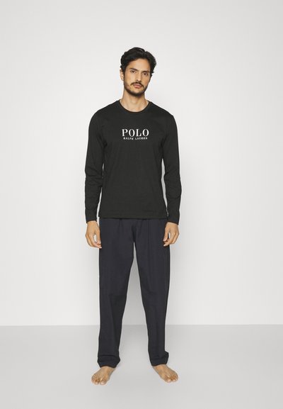 Polo Ralph Lauren CREW SLEEP - Pyžamový vrchný diel - black