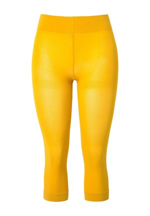 Ulla Popken, STRUMPF-CAPRI, 80 DEN, BLICKDICHT - Leggings - Strümpfe - mustard