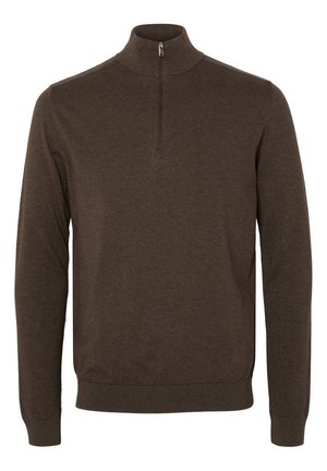 Stickad tröja - brown