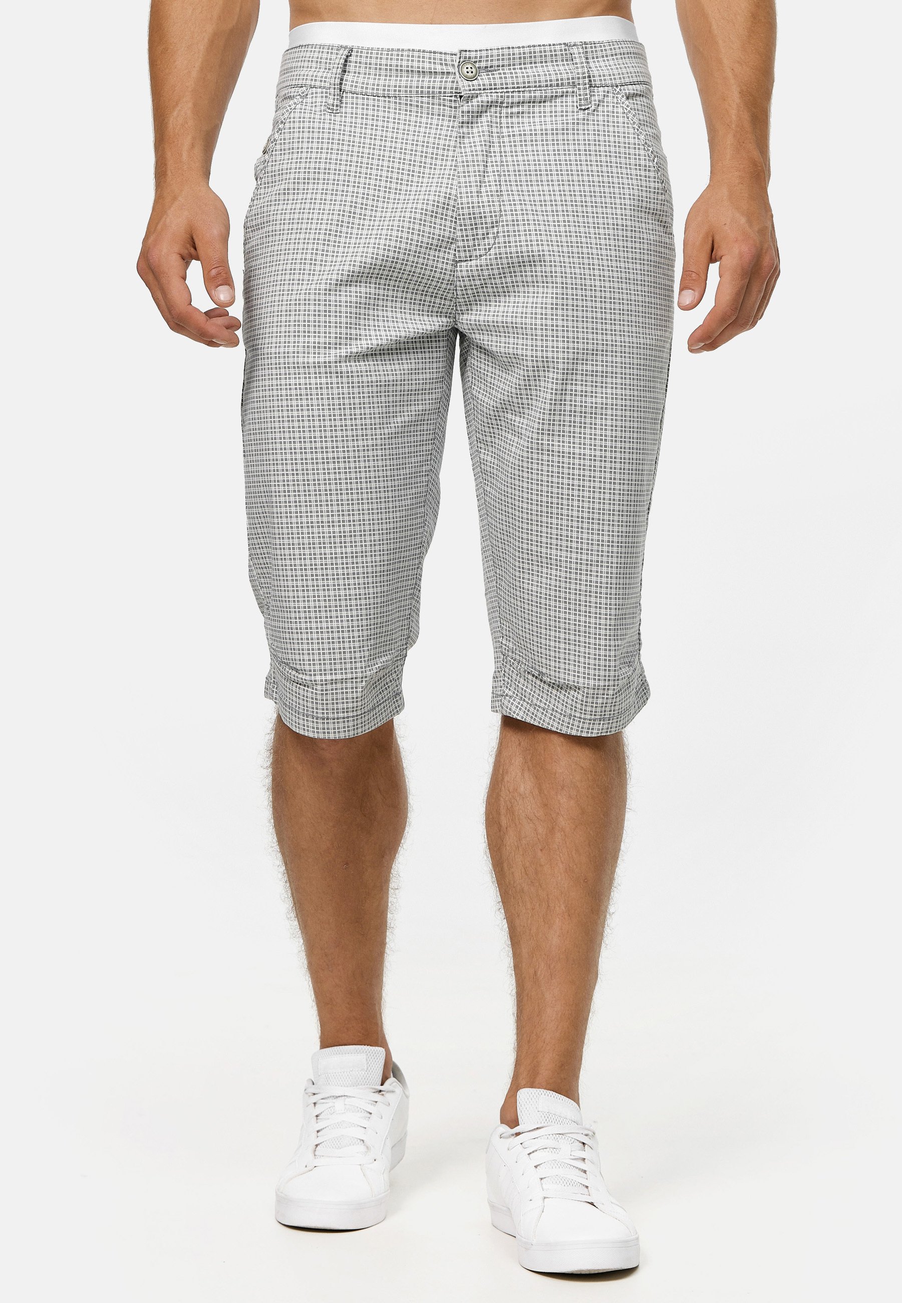 Indicode IDQuince Pantaloncini Bermuda Denim Uomo: Capri Elasticizzati, Regular Fit