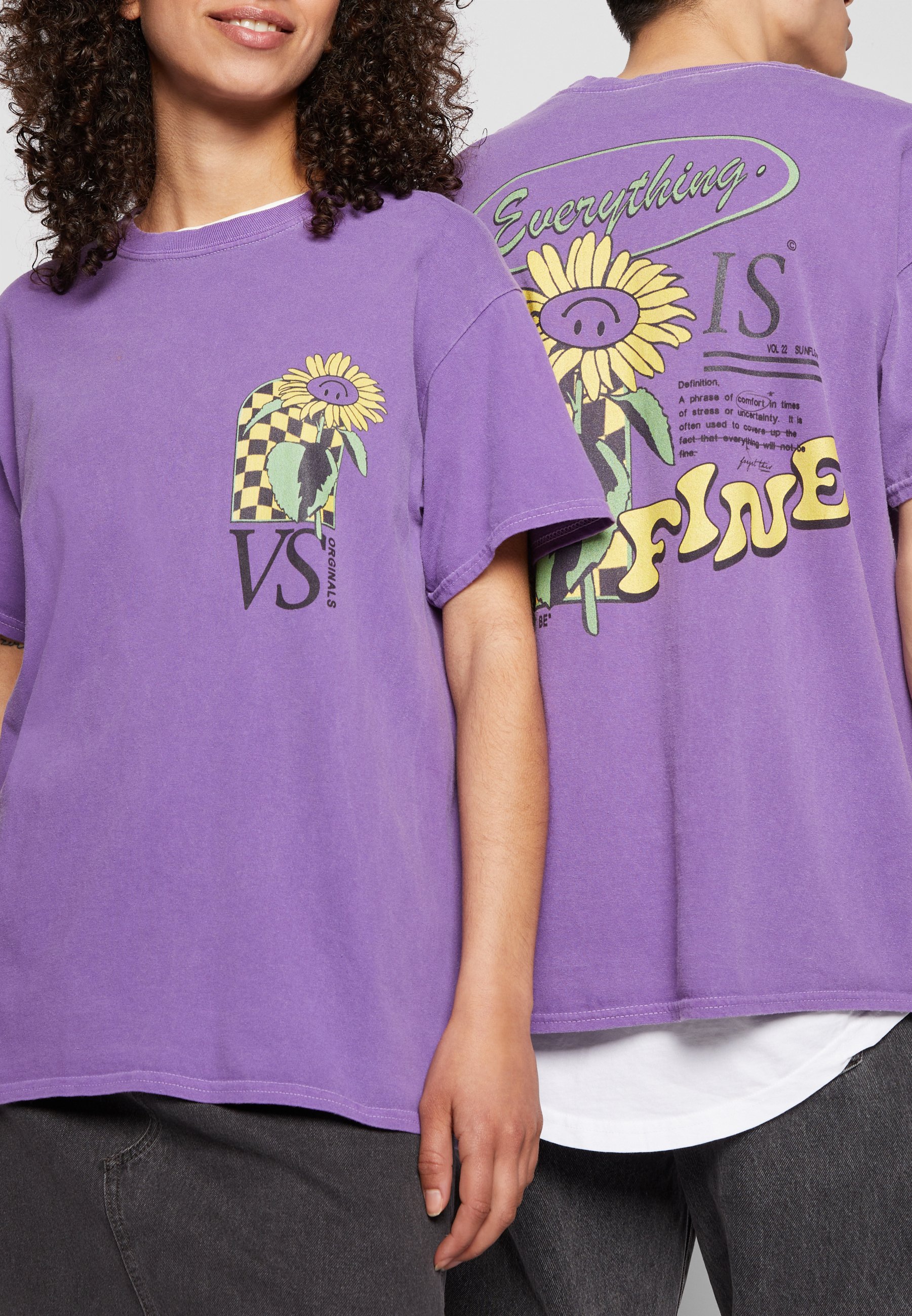 T-shirt - overdyed purple 