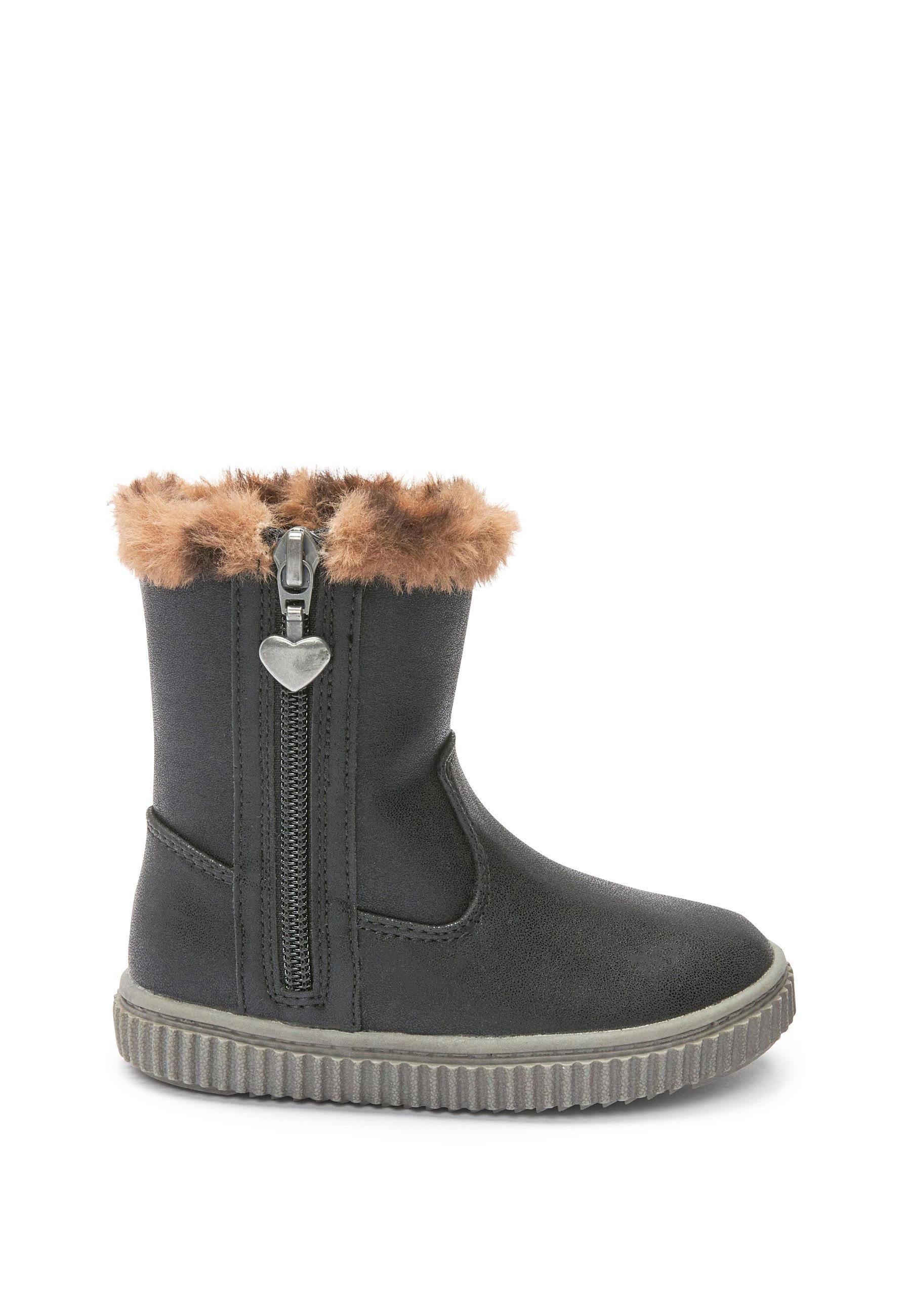 Next Winter boots - black/mottled black 