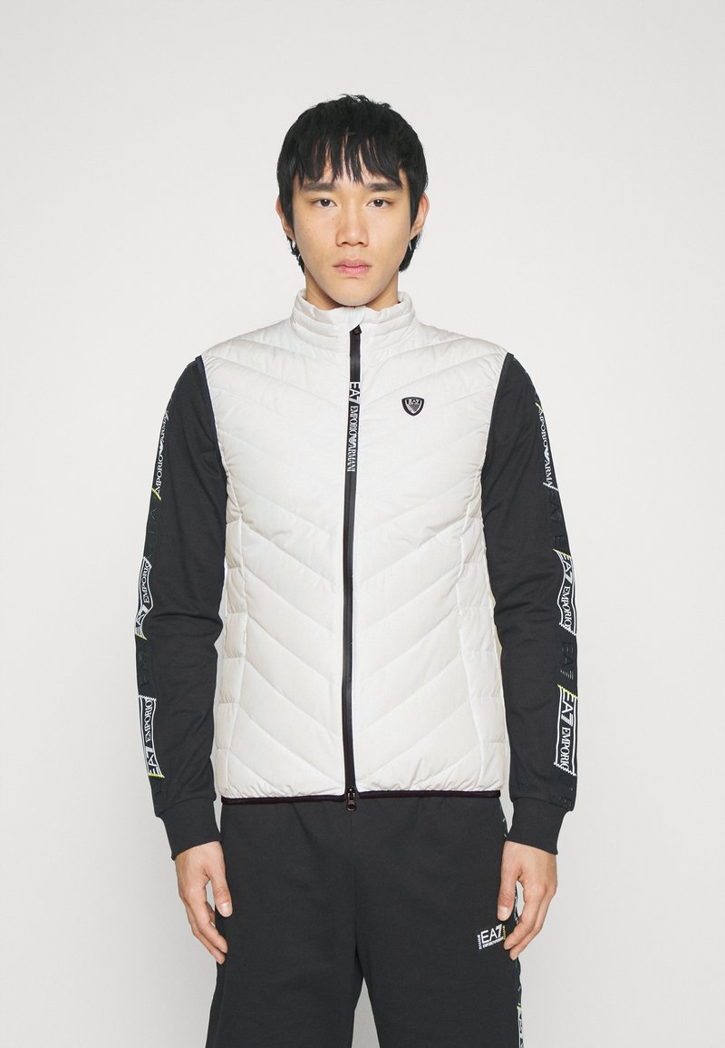 EA7 Emporio Armani WAISTCOAT Weste white/weiß Zalando.ch