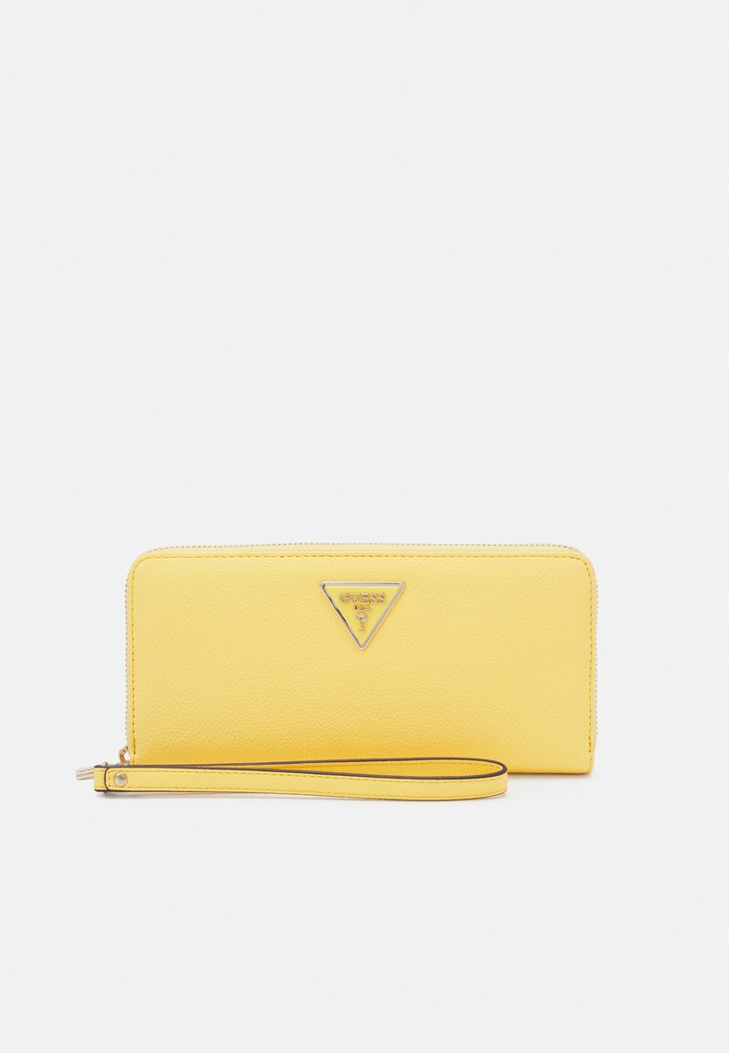 Guess LAUREL LARGE ZIP AROUND - Carteira - lemon